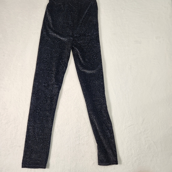 Vintage Velour Print pants leggings size XS - Picture 2 of 9